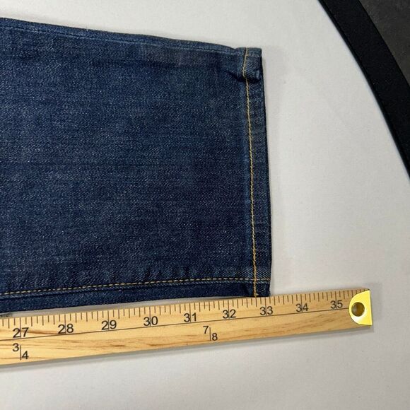 Hudson Ash Slim Jeans Mens 31 x 33 Dark Wash Mid-Rise Denim Stretch $129‎ - Picture 7 of 9